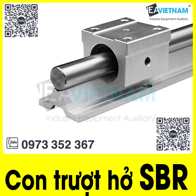 Con trượt khuyết SBR phi 10 12 16 20 25 30 35 40 50 / Bi trượt vuông hở 10mm 12mm 16mm 20mm 25mm 30mm 35mm 40mm 50mm