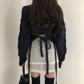 Set áo croptop len hàn quốc 2020