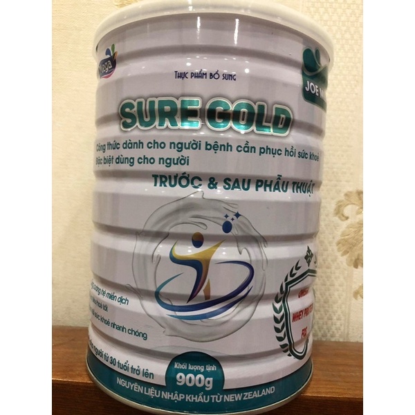 Sữa sure gold mega joe milky dành cho người bệnh cần phục hồi sức khỏe, người trước và sau phẫu thuật (30 tuổi trở lên )