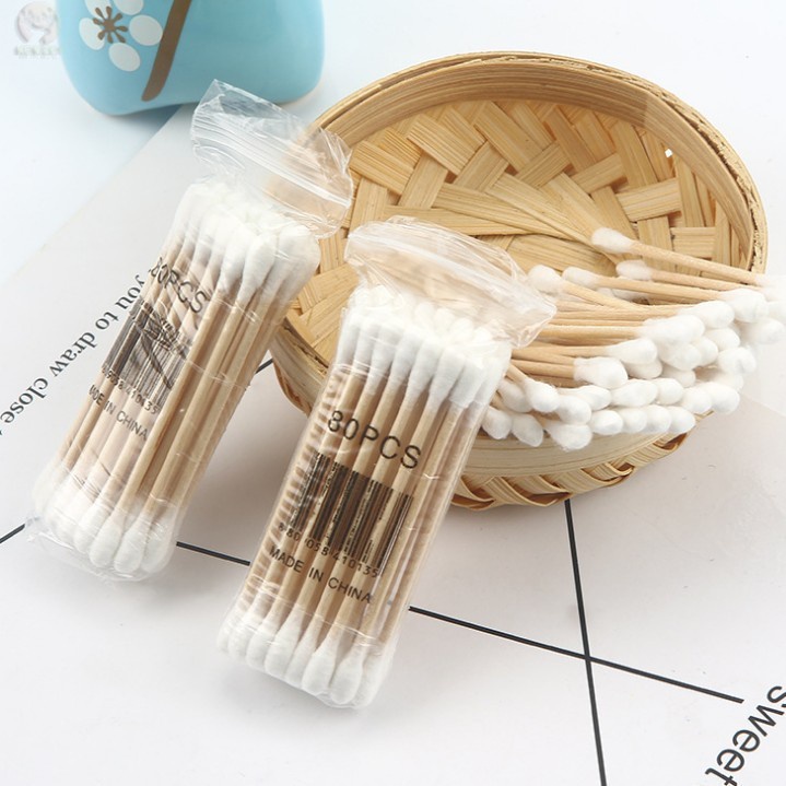30 tăm bông hai đầu sợi bông mềm chất lượng cao