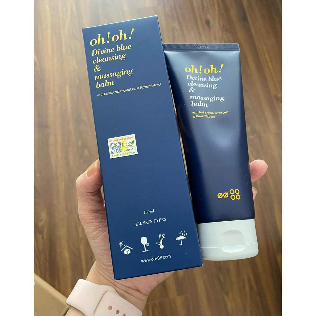 Sáp tẩy trang làm sạch sâu trẻ hóa da oh oh Divine Blue Cleansing &amp; Massaging Balm 150ml - Út store