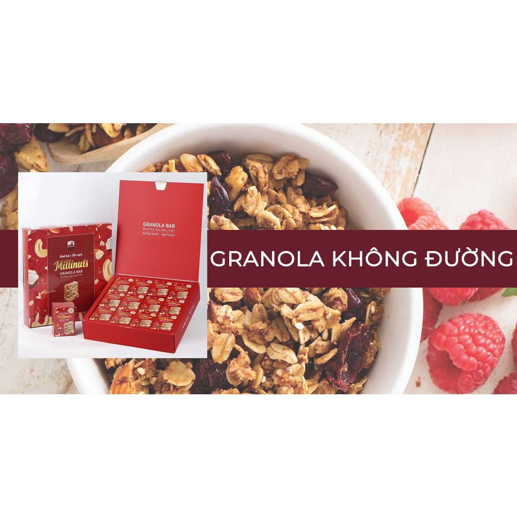 Thanh Bánh Ngũ Cốc Yourshop giàu dinh dưỡng chuẩn Eat Clean ( hộp 3 thanh /30g) = 1 bữa ăn