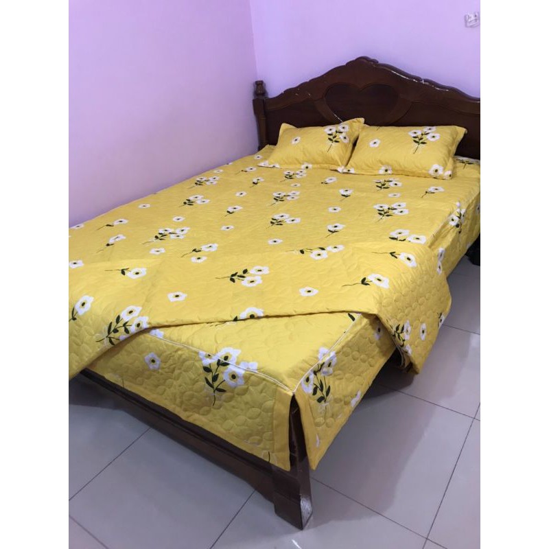 XẢ BỘ CHĂN GA GỐI PHỦ TRẦN BÔNG 5 MÓN ĐỦ SIZE(GA PHỦ TRẦN BÔNG)