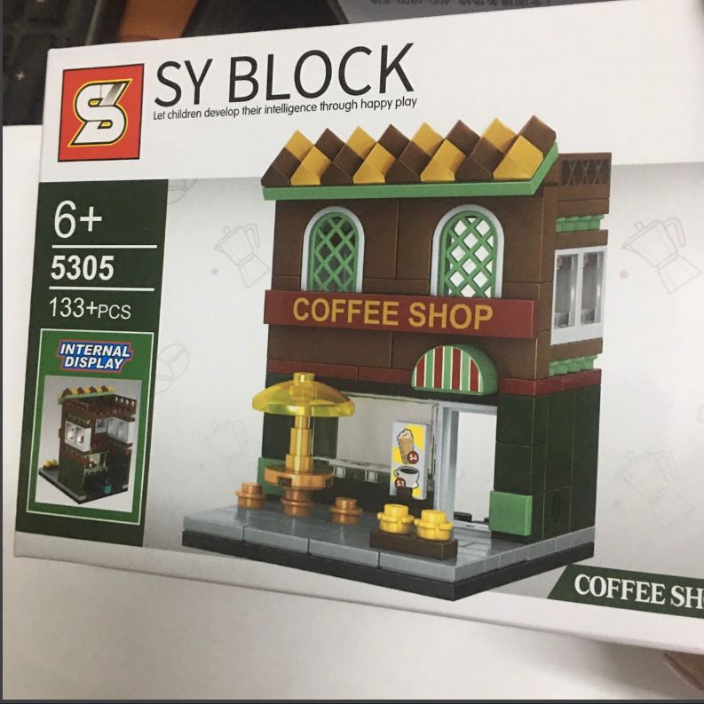 Đồ chơi lắp ghép quán cà phê sang trọng