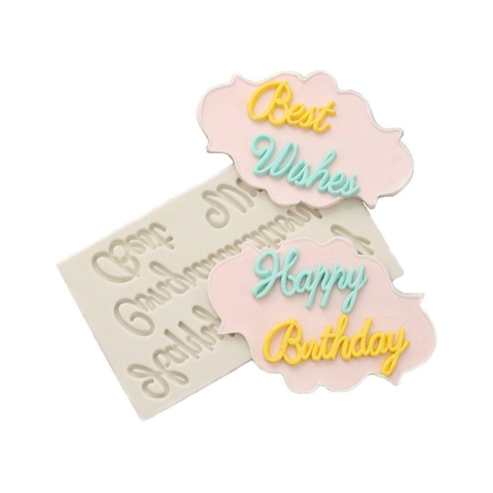 Khuôn Silicone Tạo Hình Chữ Happy Birthday Trang Trí Bánh Kem