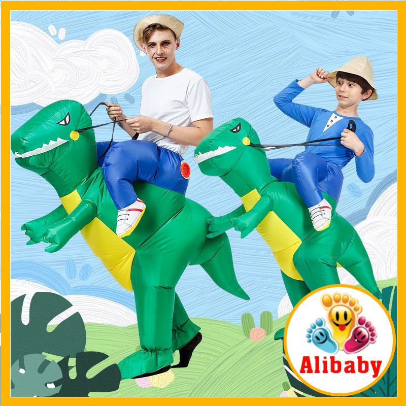 Bộ đồ hóa trang khủng long T-REX bơm hơi vui nhộn cho Halloween Giáng Sinh đồ cosplay E1081