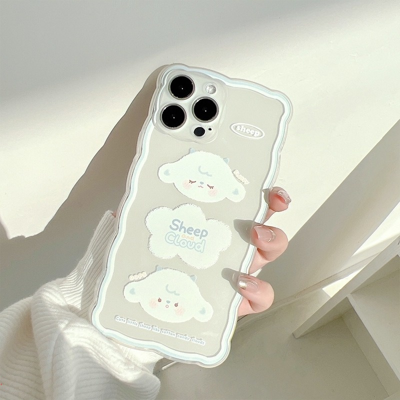 Ốp Điện Thoại TPU Silicon Mềm Họa Tiết Cừu Hoạt Hình Cho Iphone 13 12 Pro Max 12 Mini 11 Pro Max XS X 6 7 8 Plus XR
