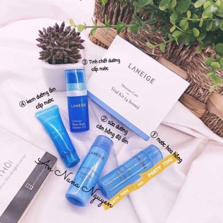 Set dưỡng ẩm 4 món laneige