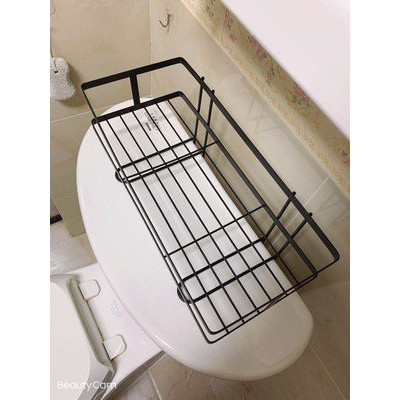 Kệ để gọn đồ treo trên toilet tiện lợi Kệ Giá Để Đồ Nhà Bếp Nhà Tắm Nhà Vệ sinh Đa Năng Sơn Tĩnh Điện Chống Gỉ