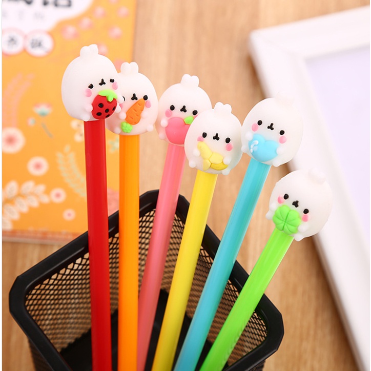 Set 4 Bút Mực Nước Hình Thỏ Hoạt Hình Dễ Thương