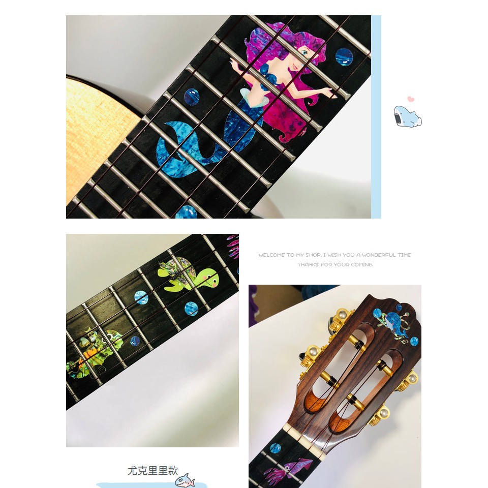 Dán cần đàn guitar cực độc - Giả Khảm Mẫu 2019 – Sticker Inlay Guitar