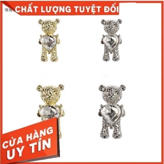 charm gấu trang trí móng tay