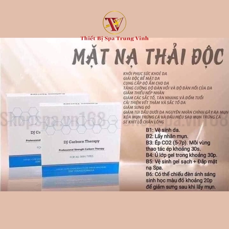 [Tách lẻ-Nguyên hộp] CO2 DJ Carborn Therapy ĐẶC, GIÚP DA THẢI ĐỘC