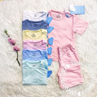 Bộ Bu ngắn tay/ body màu hồng size nhỏ