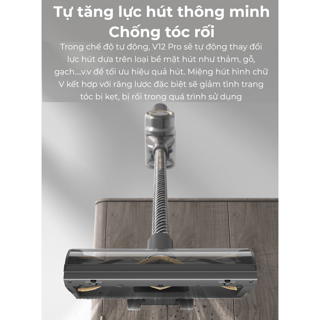 Máy hút bụi cầm tay không dây thông minh Dreame V12 Pro Lực Hút 32.000 Pa - Phiên Bản Quốc Tế