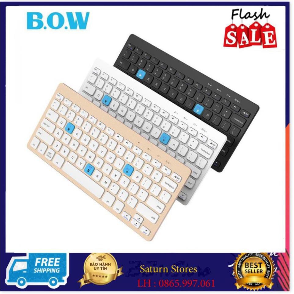 Bàn Phím Cơ Bluetooth, Bàn Phím Mini Không Dây, Bàn Phím Bluetooth BOW HB191A Cho Ipad - Android - Los - Win, Hỗ Trợ Kết