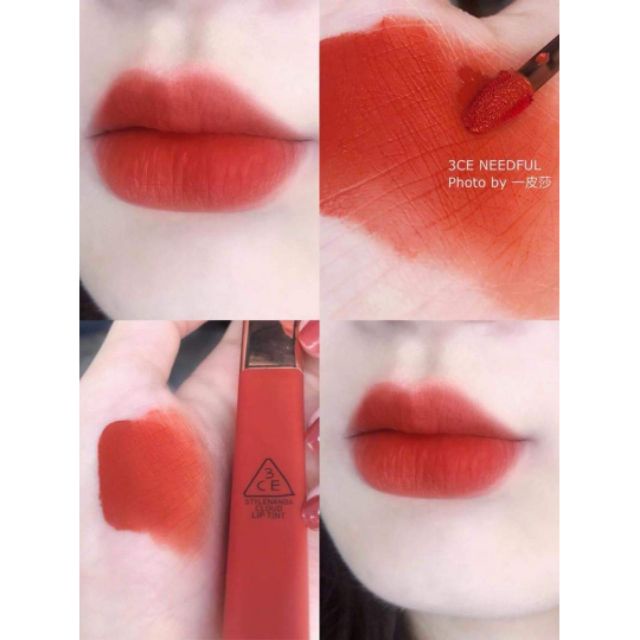 Son kem 3CE Cloud Lip Tint Needful- đỏ cam gạch