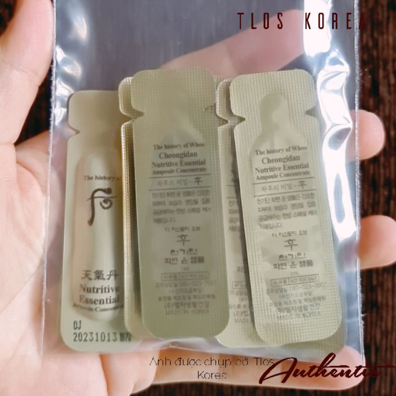 Combo 10 Gói Tinh Chất Sâm Núi Dưỡng Da Chống Lão Hóa Cao전기단 화현 윤 앰플nutritive Essential Ampoule   Concentrate