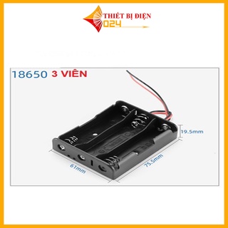 Đế Pin 18650 ( Đấu Nối Tiếp ) 1/2/3/4 Pin