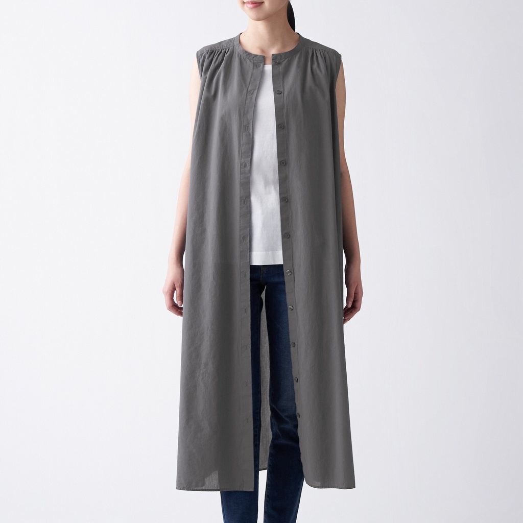 Muji Đầm Không Tay Nữ