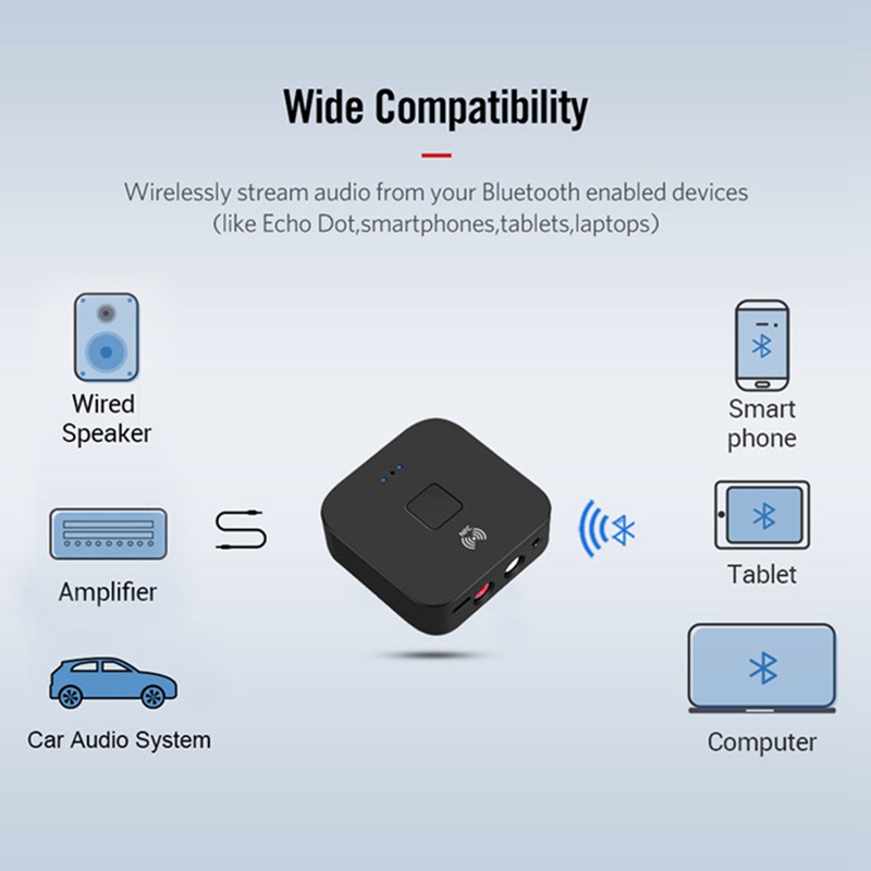 Bộ Nhận Tín Hiệu Bluetooth 5.0 APTX LL 3.5mm AUX Không Dây RCA Cho Loa / Ô Tô
