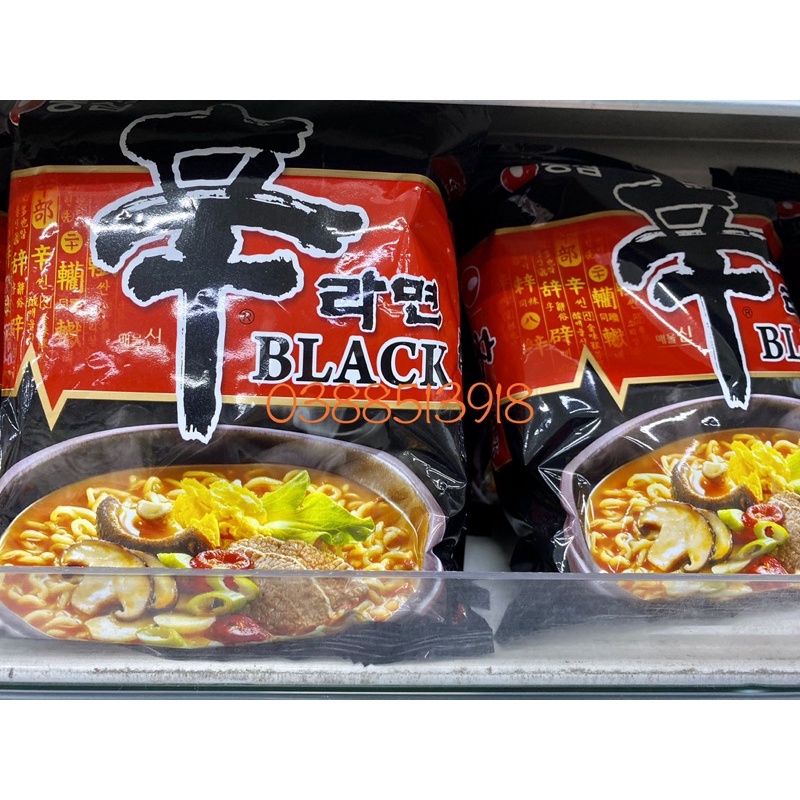 Mỳ Shin Black Cay gói 134gr Hàn Quốc