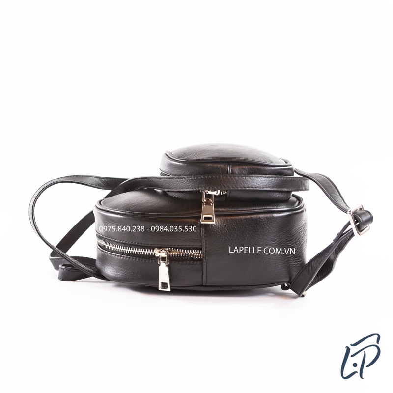 Balo nữ mini da bò thật cao cấp - Thiết kế bởi La Pelle tại Việt Nam - Màu nâu bò phiên bản 2020