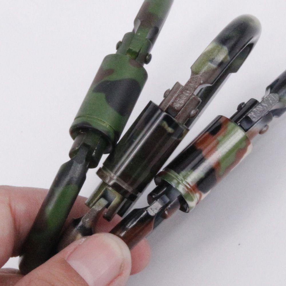 2 Móc Khóa Carabiner Leo Núi Bằng Hợp Kim Màu Đen