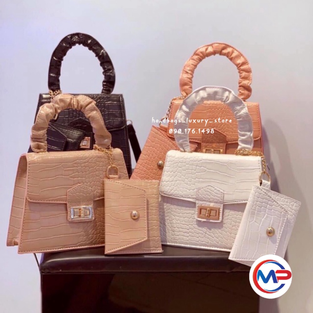 𝑭𝑹𝑬𝑬𝑺𝑯𝑰𝑷  Set túi ví quai da shop tuyển sỉ