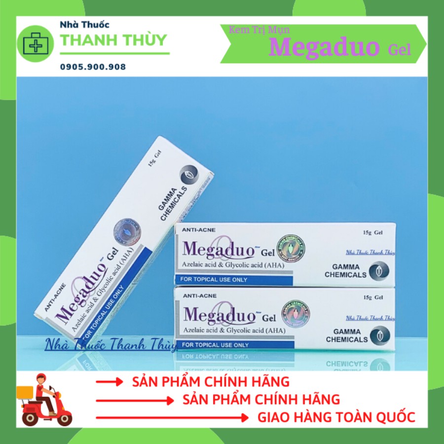 🅳🅰🆃🅴 𝟮𝟬𝟮𝟯 Megaduo Gel [Tuýp 15g] Kem Ngừa Mụn, Giảm Thâm, Ngừa Sẹo, Dưỡng Da