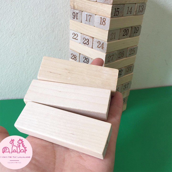 Đồ Chơi Rút Gỗ 48 Thanh - Gỗ Thông Cao Cấp An Toàn Cho Bé