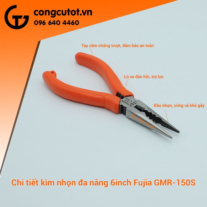 Dụng cụ cắt, tách, bấm cos đầu dây đa năng Fujiya GMR-150S