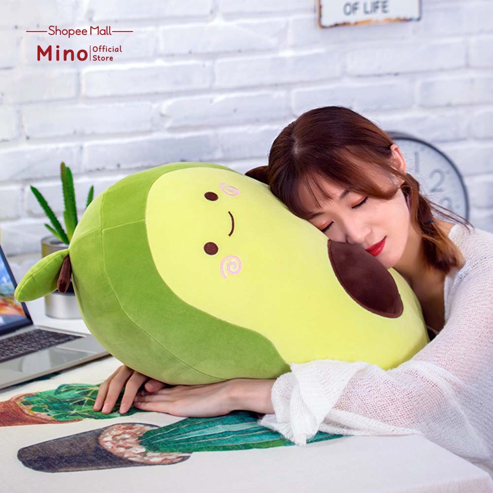 Gấu Bông Quả Bơ MINO STORE Trái Bơ Nhồi Bông Cute TH115