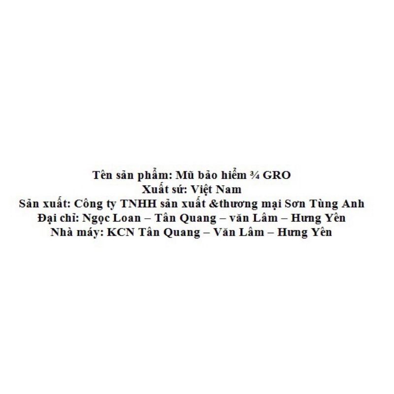 Mũ nón bảo hiểm 3/4 Gro có kính