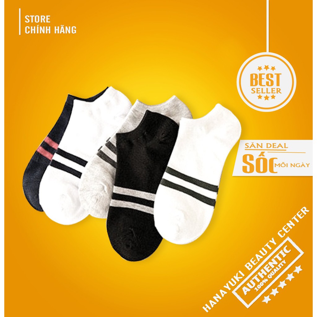 Mua 3 tặng 1-Vớ tất cổ ngắn nam nữ unisex Nhật Bản theo công nghệ nano cao cấp Ximo- Hanayuki Asia