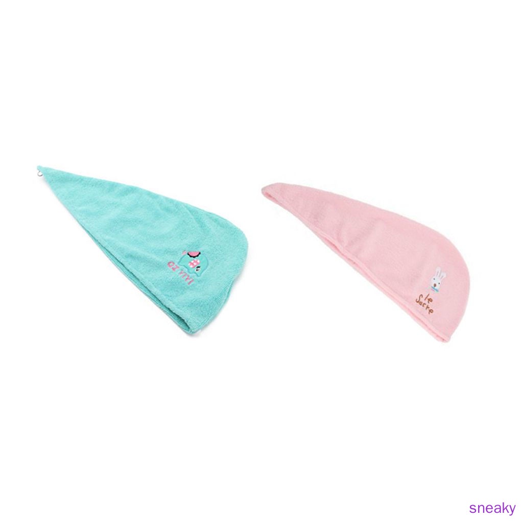 Khăn Quấn Tóc Bằng Sợi Siêu Nhỏ Thấm Hút Nhanh Khô Màu Sắc Ngẫu Nhiên Cho Nữ