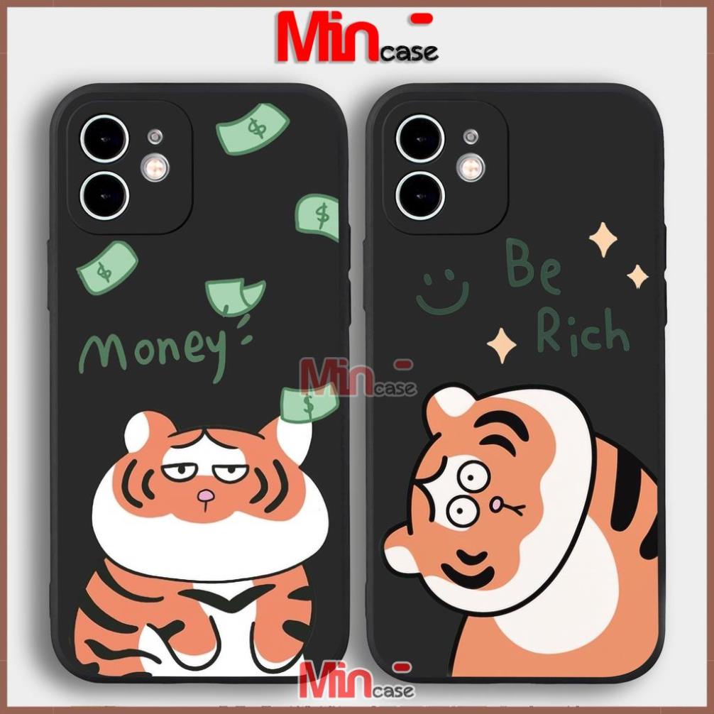 Ốp lưng iPhone Hổ cute cạnh viền vuông silicon mềm dẻo bảo vệ camera cho iphone 6/6s/7/8/X/XS/XR/11/12/13 Pro Plus Max