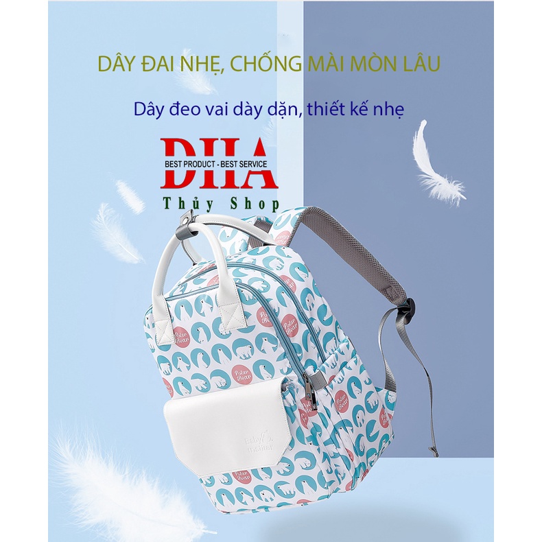 Balo bỉm sữa Insula, đa năng chống thấm nước cao cấp cho mẹ và bé.