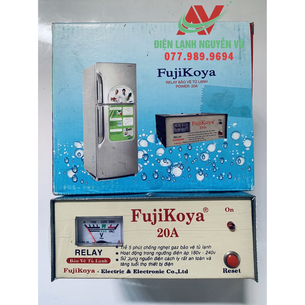 Relay (ổn áp) bảo vệ tủ lạnh cao cấp Fujikoyo 20A