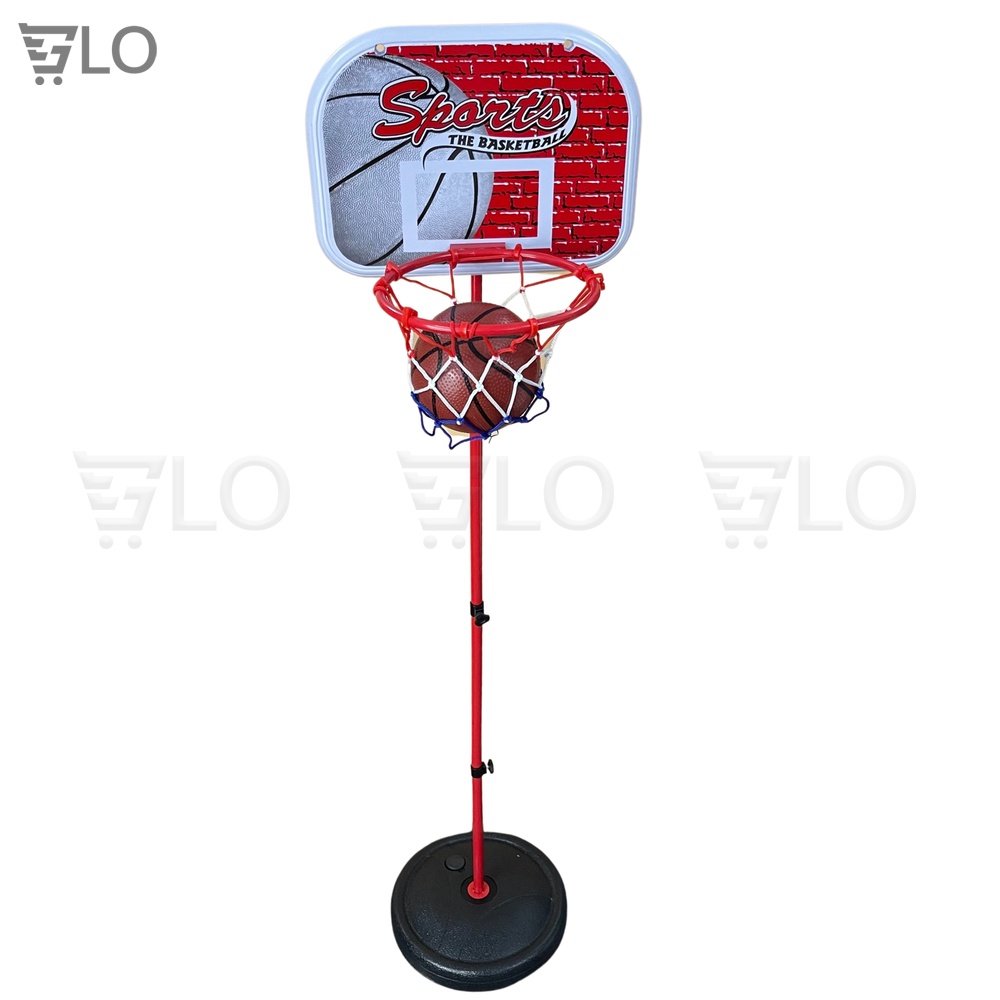 Bộ Trò Chơi Bóng Rổ Trụ Sắt Kèm Bóng Mini Trong Nhà Cho Bé Kèm Bơm