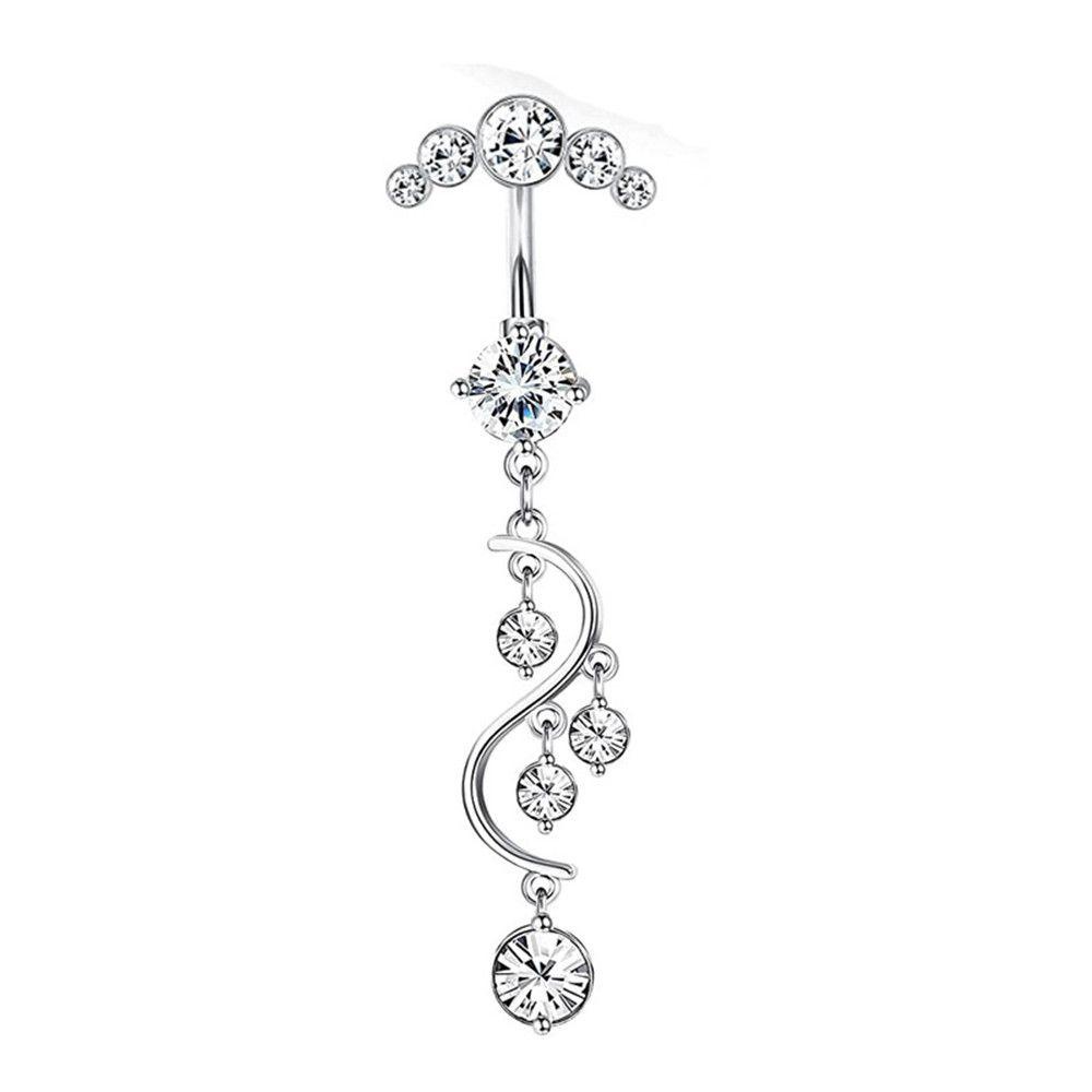 Khuyên Rốn Đính Đá Lấp Lánh Thời Trang
