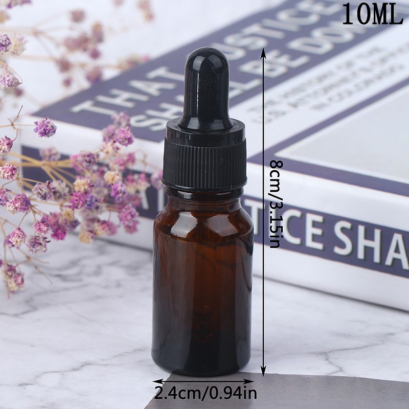 Chai Thủy Tinh Mini 5 / 10 / 15 / 20 / 30ml Đựng Tinh Dầu Tiện Dụng