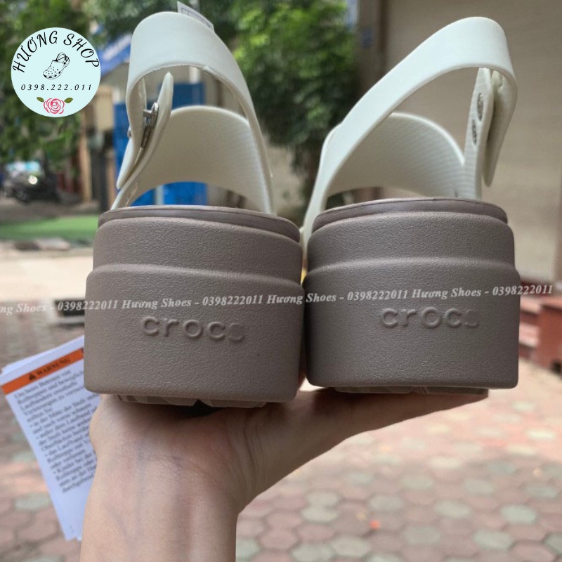 Sandal Brooklyn đế cao 5cm (màu trắng)