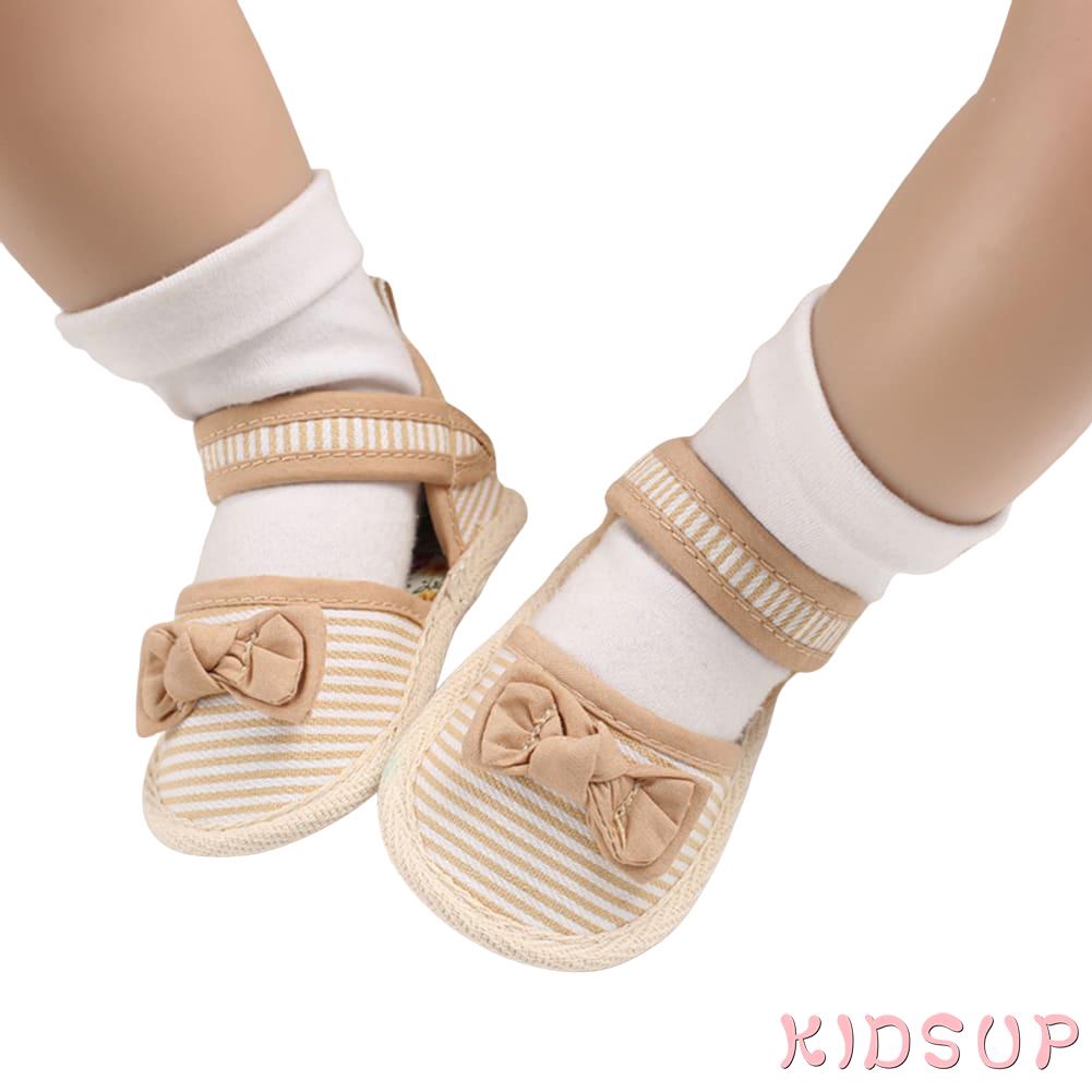 Giày Sandal Đính Nơ Chống Trượt Cho Bé Gái