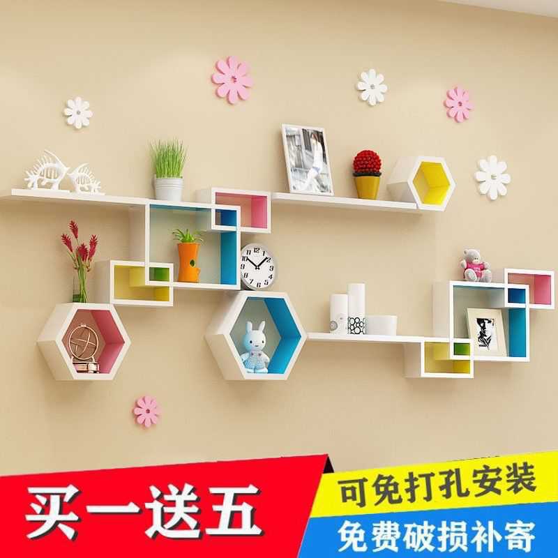 Kệ gỗ treo tường decor trang trí. Tặng kèm vit +đinh nắp