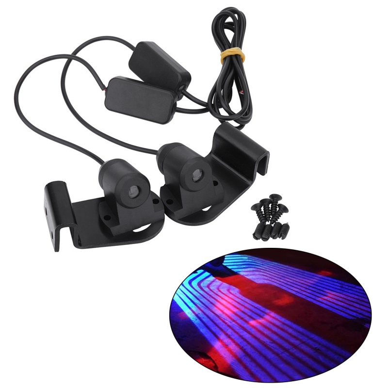 Bộ 2 Đèn LED Chiếu Logo Gắn Cửa Xe Hơi Chống Va Chạm Hình Đôi Cánh Thiên Thần