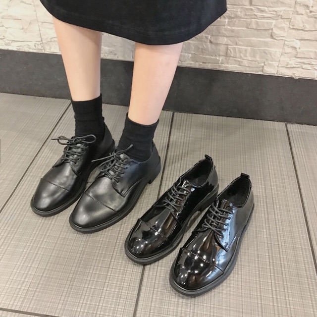GIÀY OXFORD 2 loại da lì và bóng ( ảnh thật ở cuối)