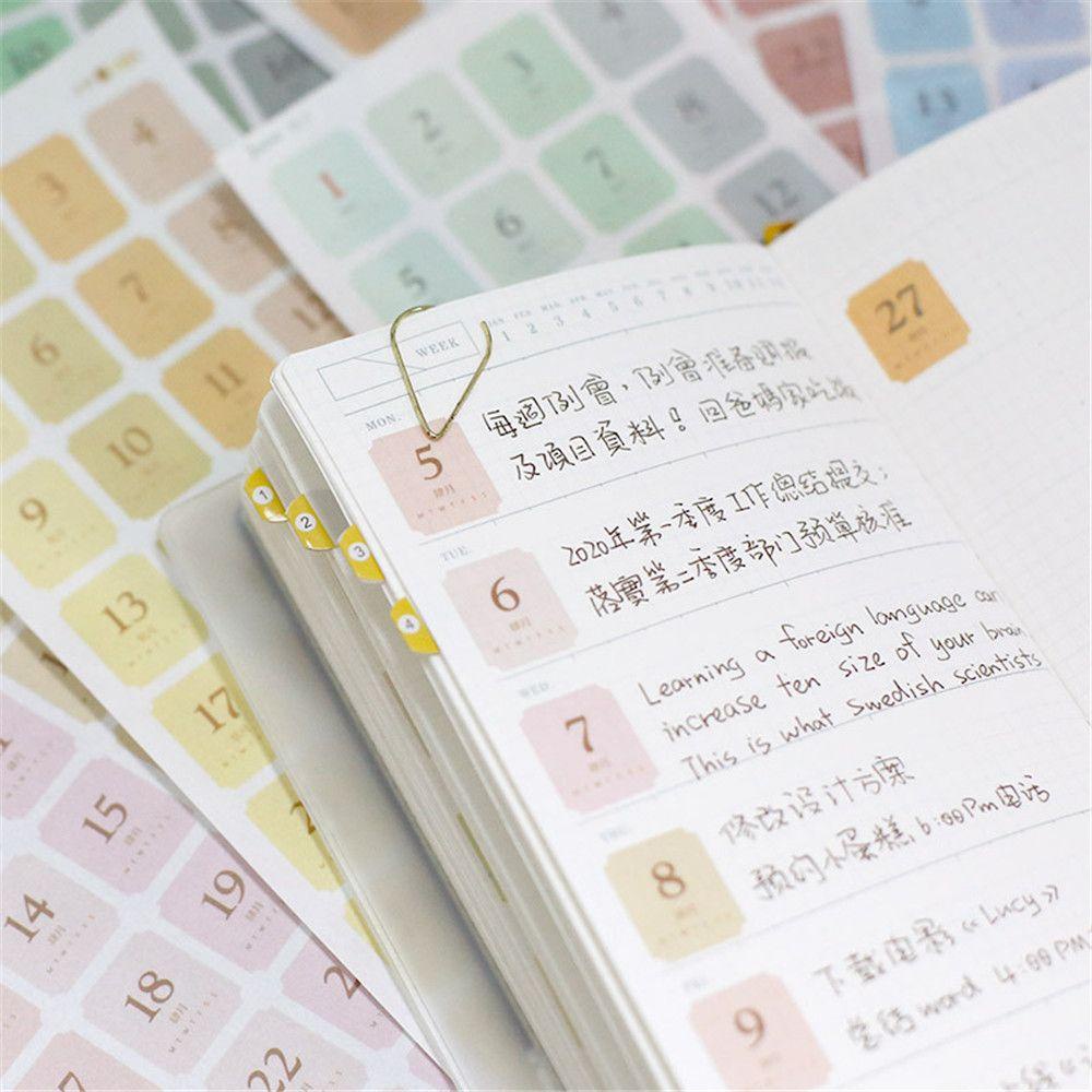 Nhãn Dán Trang Trí Sổ Lưu Niệm 365 Ngày Thiết Kế Hoạch Dairy Agenda