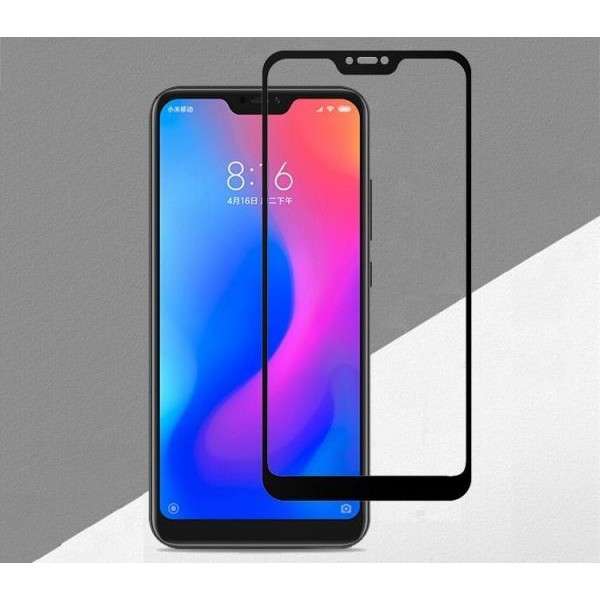 Cường lực full màn Xiaomi Redmi 6 Pro / Mi A2 Lite (đen)