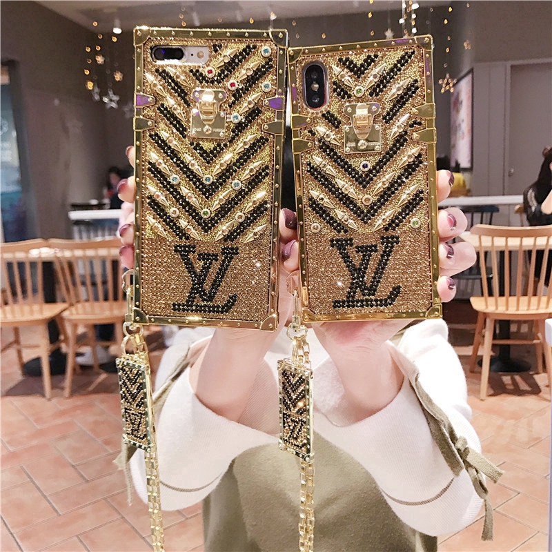 Ốp lưng Samsung J7 Prime S8 Plus J4 Plus A50 M20 S8 S9 J6 J7 J4 J2 J3 J330 Note 8 9 Gold Diamond LV Phone Case